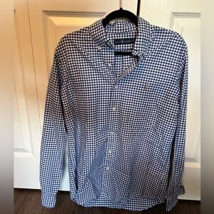 Ralph Lauren long sleeve blue checkered shirt